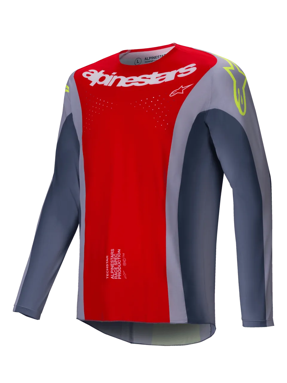 ALPINESTARS 2025 TECHSTAR MELT JERSEY - BRIGHT RED GRAY
