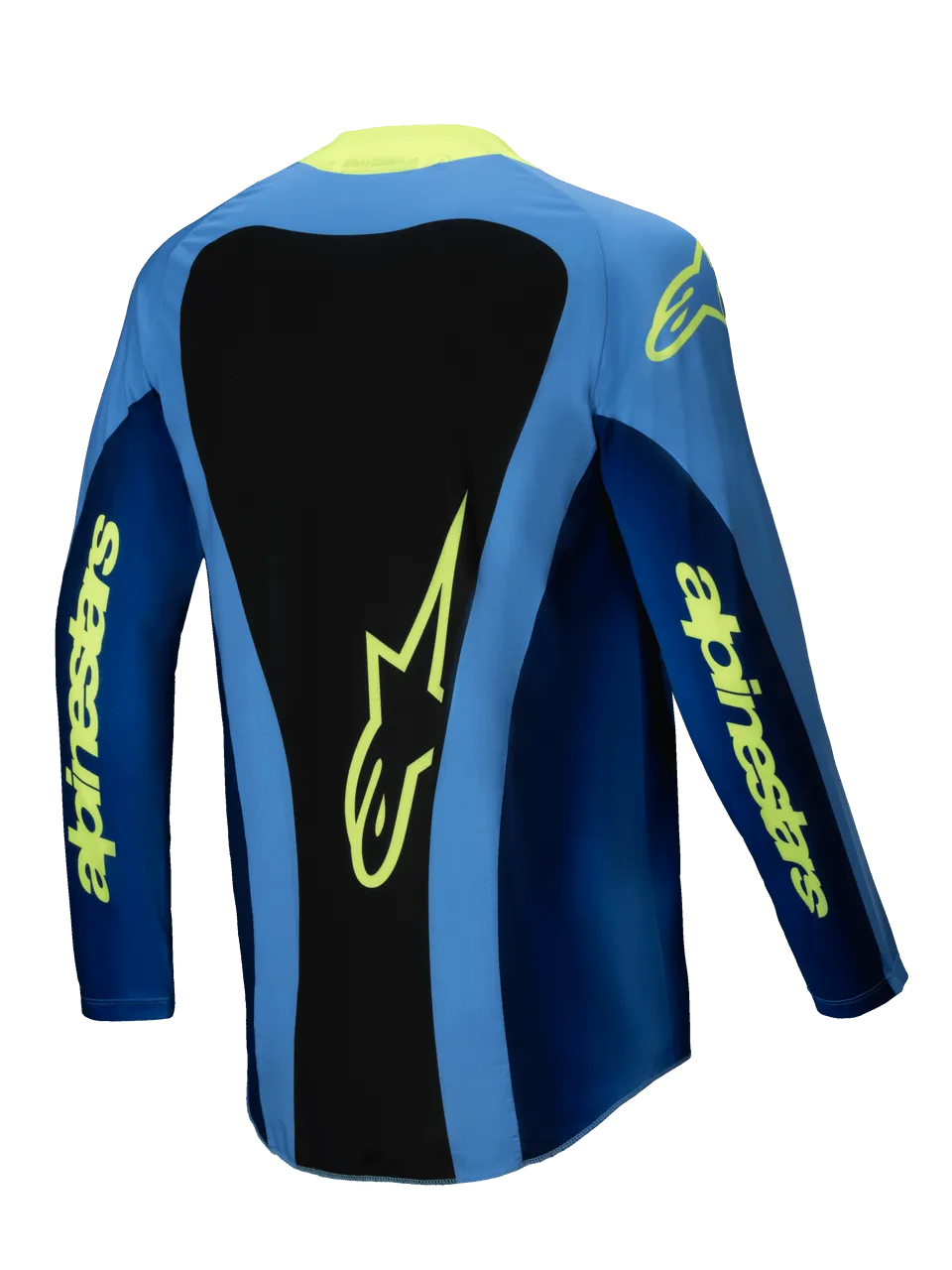 ALPINESTARS 2025 TECHSTAR MELT JERSEY - FLURO YELLOW BLUE
