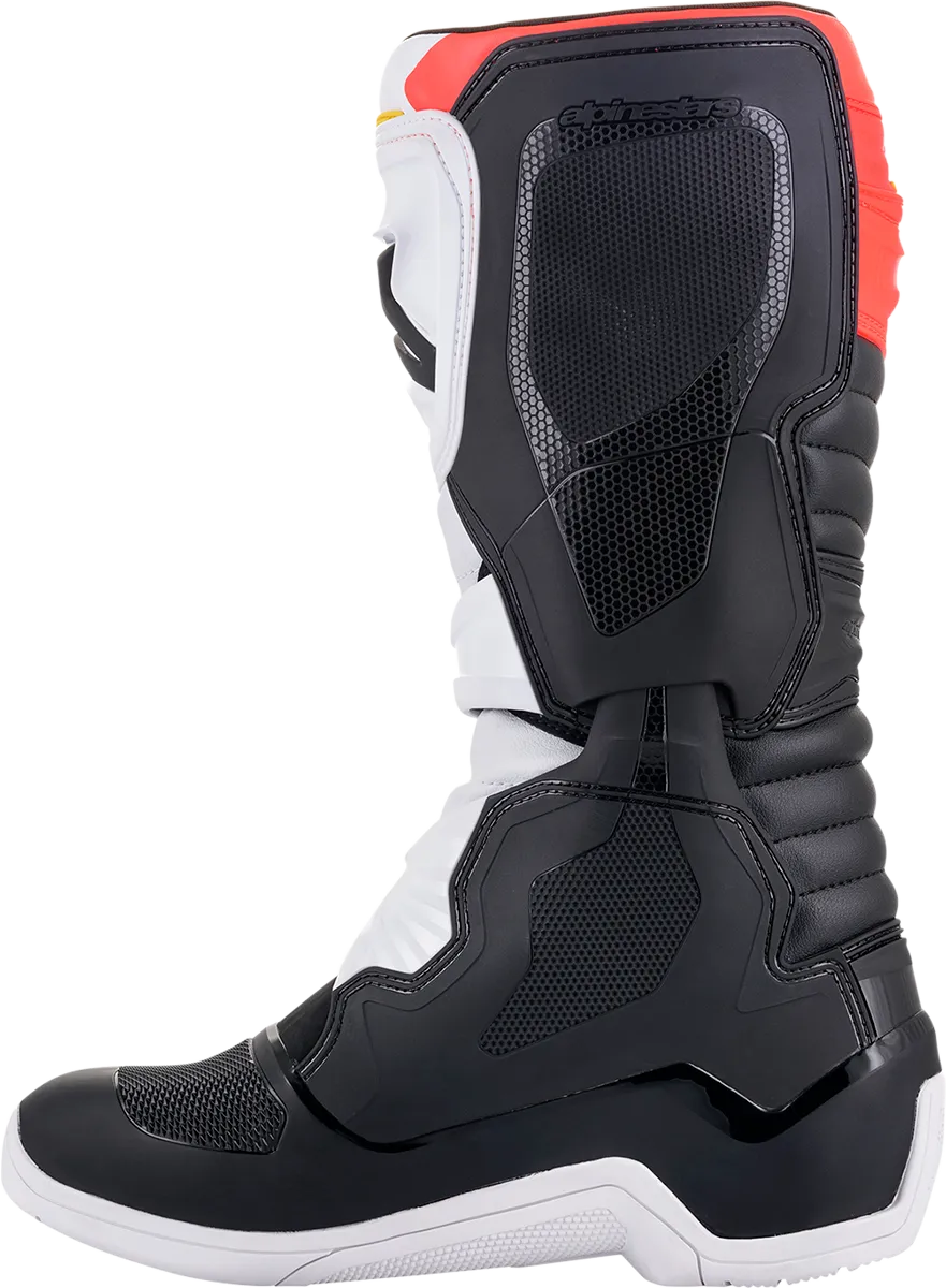 ALPINESTARS Tech 3 Boots Black/White/ Red/Fluo Yellow Sz 08 2013018-1238-8