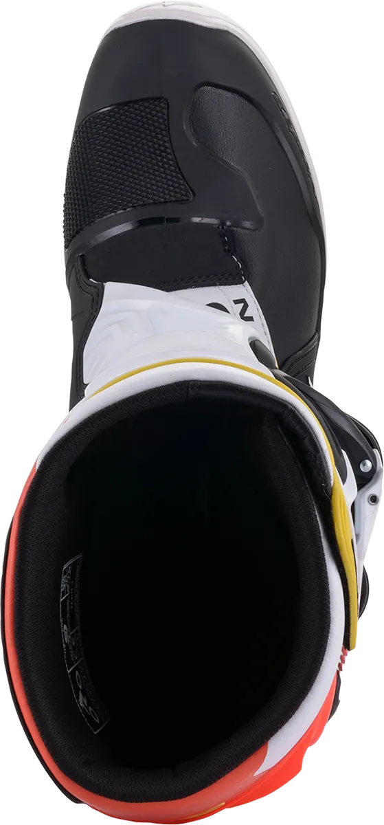 ALPINESTARS Tech 3 Boots Black/White/ Red/Fluo Yellow Sz 08 2013018-1238-8
