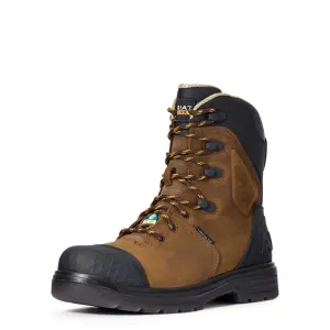 Ariat Mens Turbo Outlaw 8" CSA Waterproof  Carbon Toe Work Boots - Barley Brown