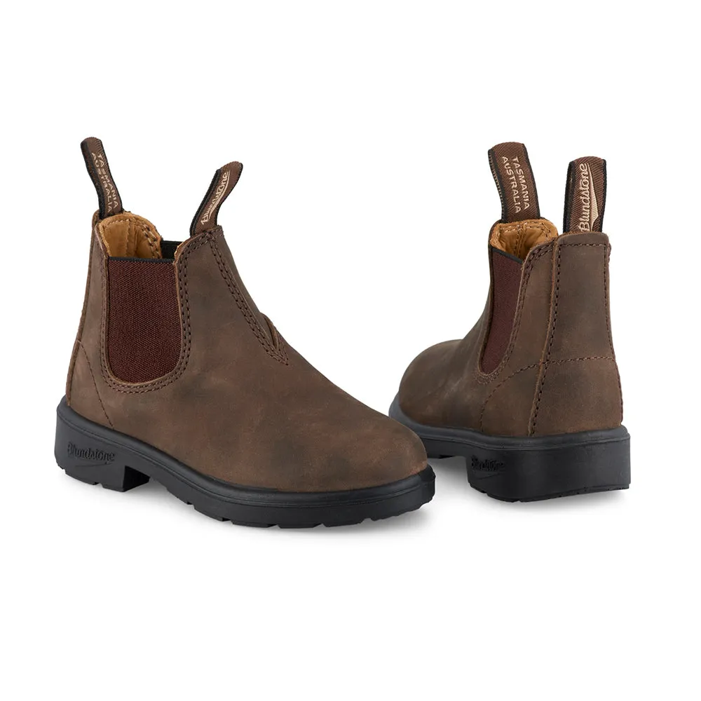 Blundstone Kids 565 Chelsea Boots (Rustic Brown)