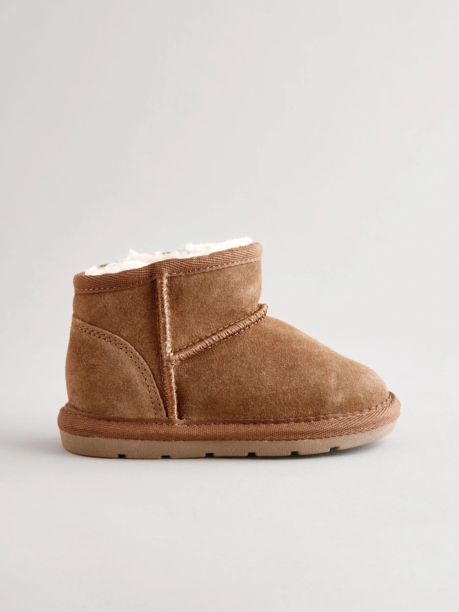 Brown Warm Lined Suede Boots