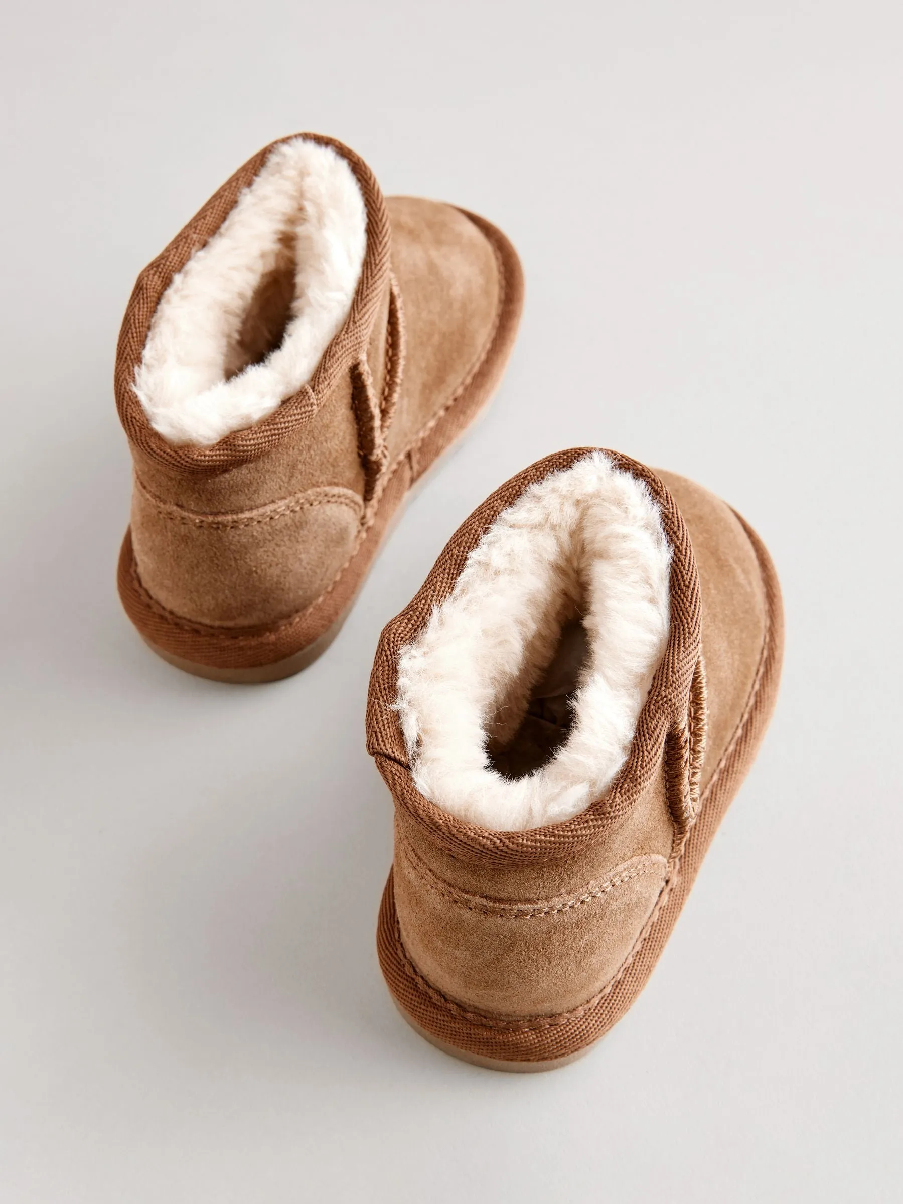 Brown Warm Lined Suede Boots