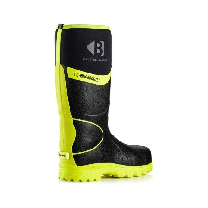Buckler Hi-Vis Safety Wellies – Black & Yellow | BBZ8000BK/YL | Lightweight & EN Certified