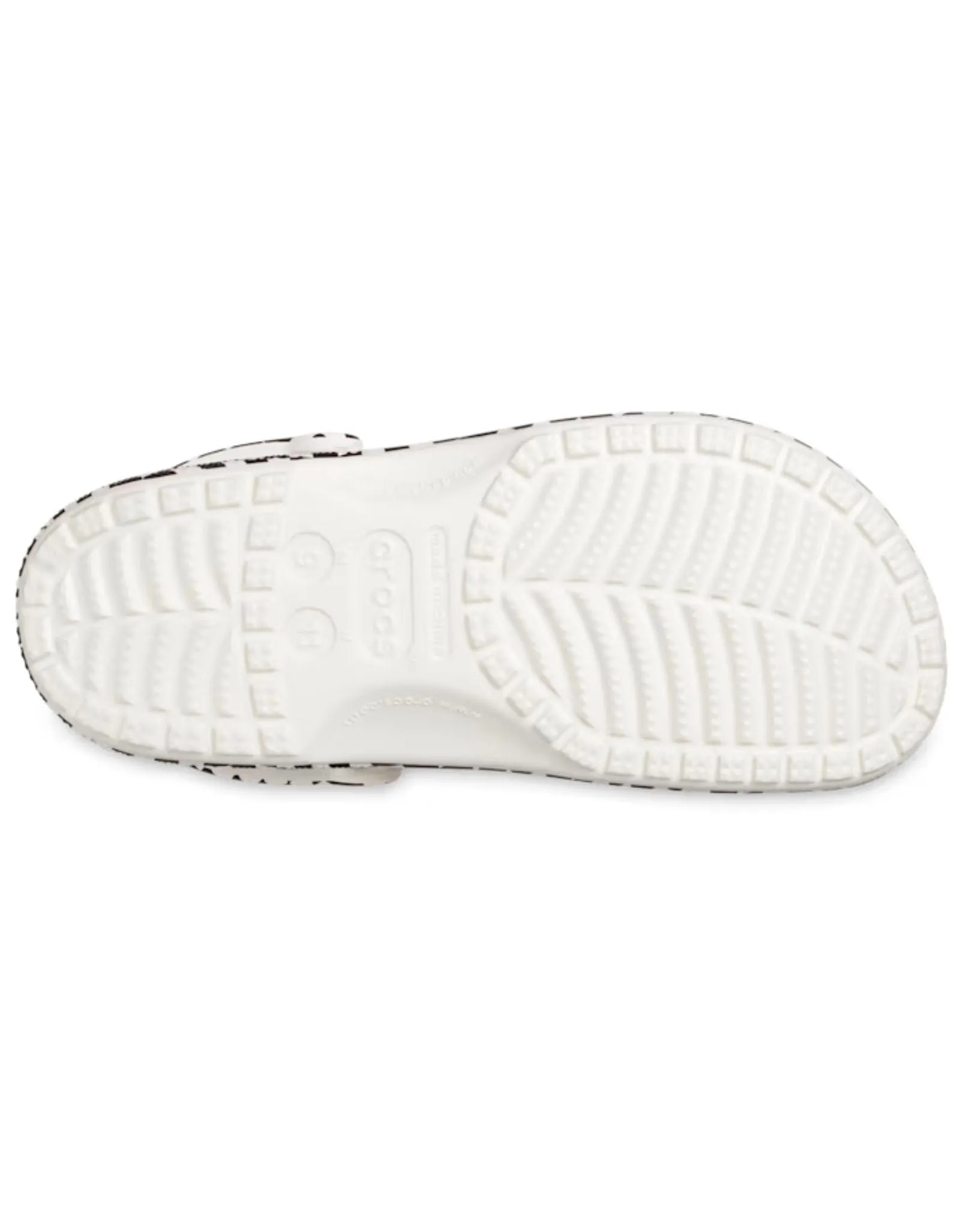 Classic Warped Checker Clog - White I Black