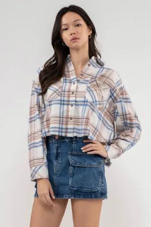Cory Cropped Plaid Shirt