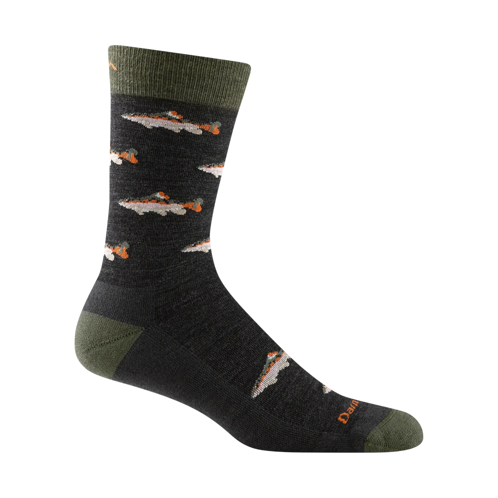 Darn Tough Men's Spey Fly Crew Lightweight Lifestyle Socks
