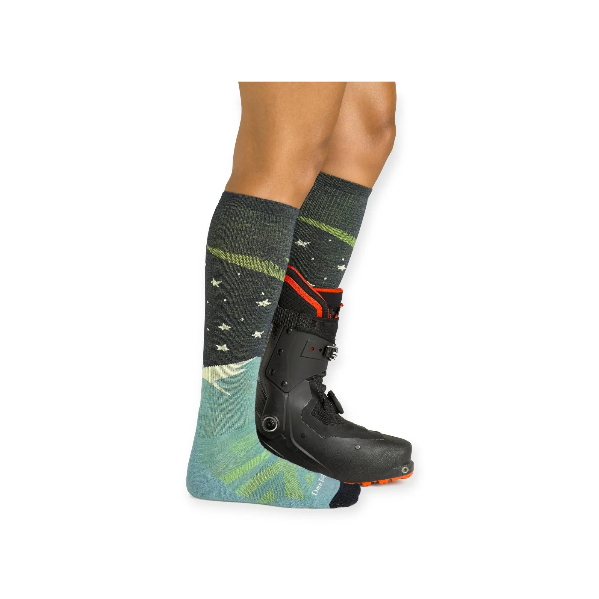 Darn Tough Women's Aurora Over-the-Calf Lightweight Ski Socks