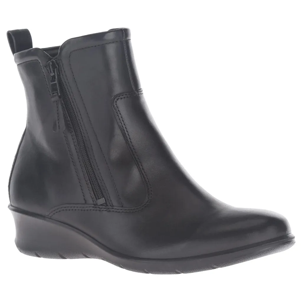 Ecco Felicia Full Grain Leather Women's Zip Up Ankle Boots