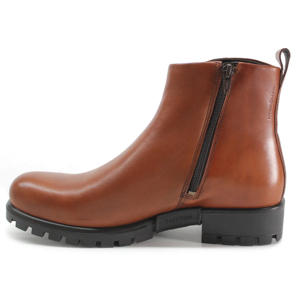 Ecco Modtray Full Grain Leather Women's Zip Up Ankle Boots