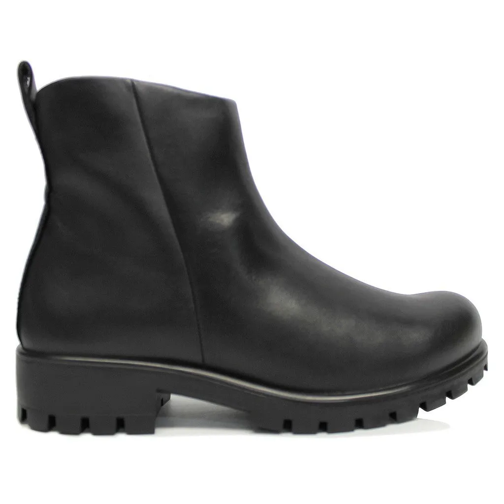 Ecco Modtray Full Grain Leather Women's Zip Up Ankle Boots
