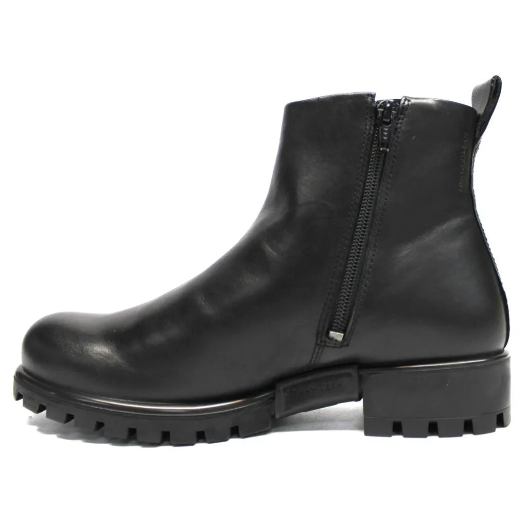 Ecco Modtray Full Grain Leather Women's Zip Up Ankle Boots