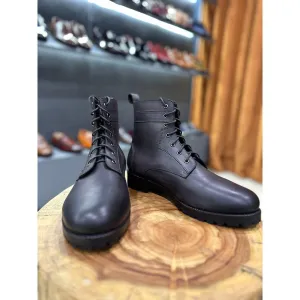 Grey Combat Boots   Lightweight Soles
