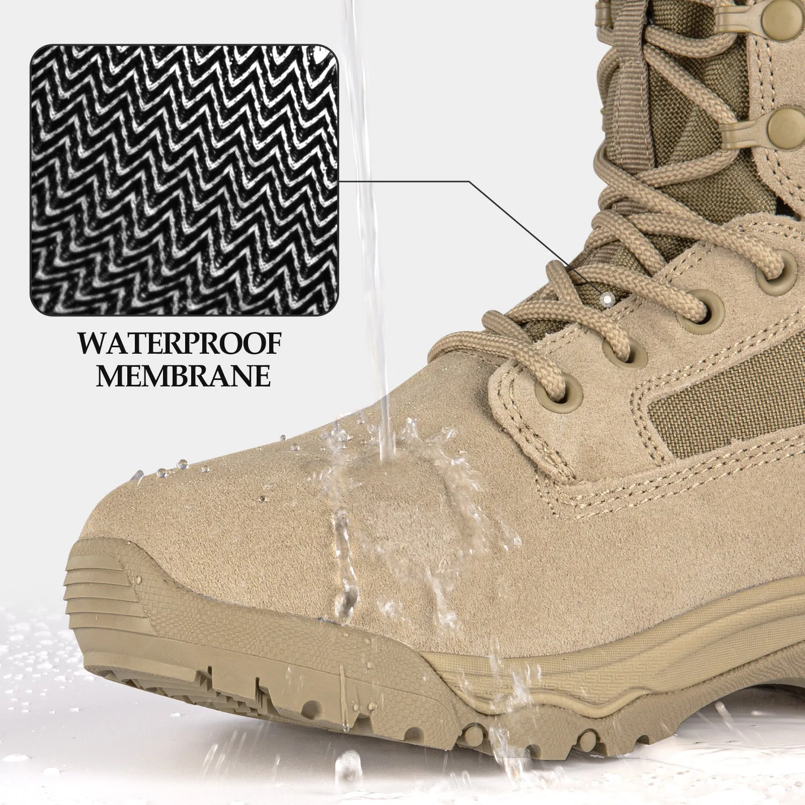 HOPPER 8" Men’s Military Lightweight Tactical Boots
