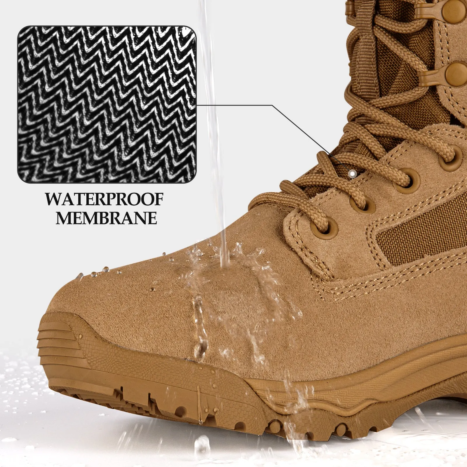 HOPPER 8" Men’s Military Lightweight Tactical Boots