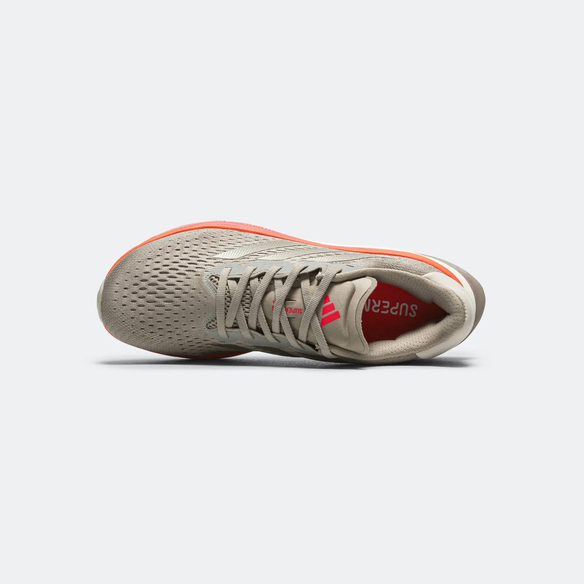 Mens Supernova Prima - Putty Beige/Cyber Metallic-Lucid Red
