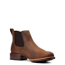 MNS Booker  Round Toe Western Low Boots