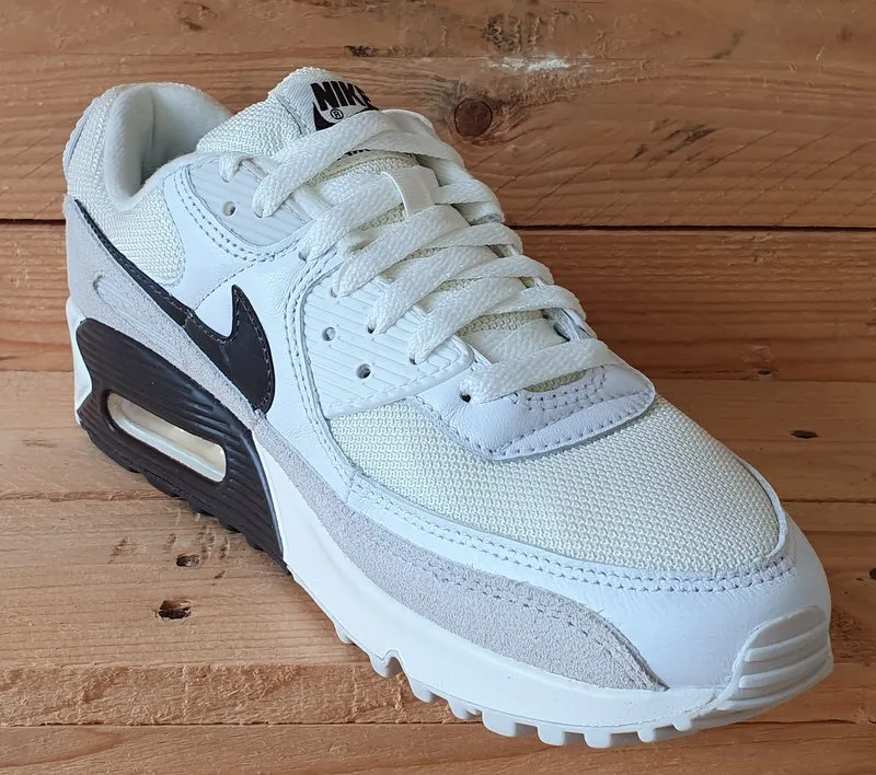 Nike Air Max 90 Suede/Leather Trainers UK7/US8/E41 CW7483-100 Sail/Baroque Brown