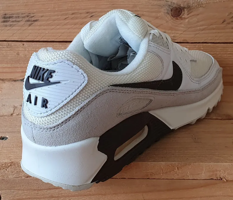 Nike Air Max 90 Suede/Leather Trainers UK7/US8/E41 CW7483-100 Sail/Baroque Brown