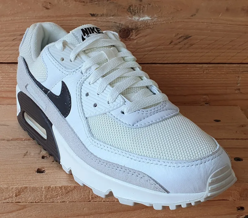 Nike Air Max 90 Suede/Leather Trainers UK7/US8/E41 CW7483-100 Sail/Baroque Brown