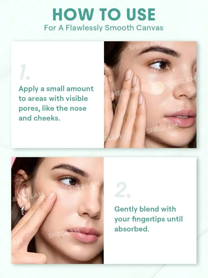 SHEGLAM Pore No More Primer Poreless Oil-Control Primer Lightweight Valentine's Day Decor Love Gift