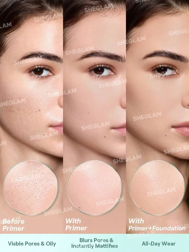 SHEGLAM Pore No More Primer Poreless Oil-Control Primer Lightweight Valentine's Day Decor Love Gift
