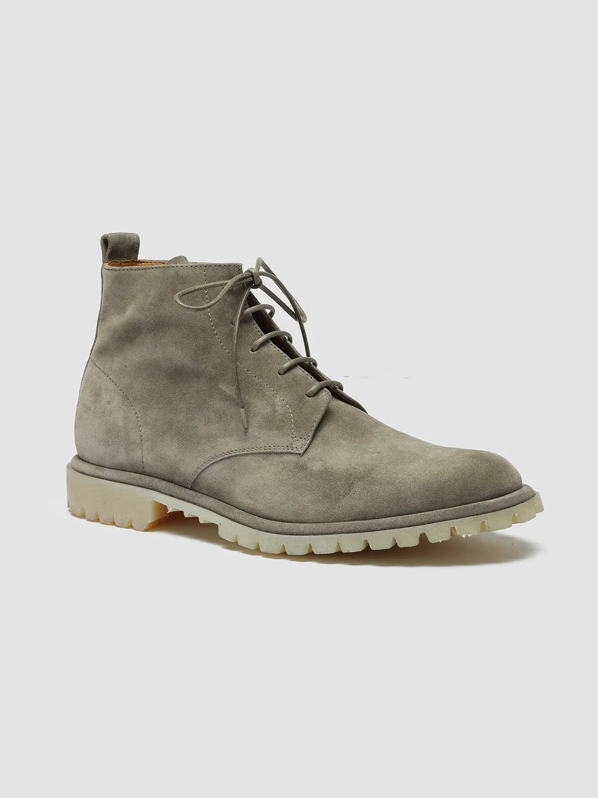 SPECTACULAR 002 - Grey Suede Lace-Up Boots
