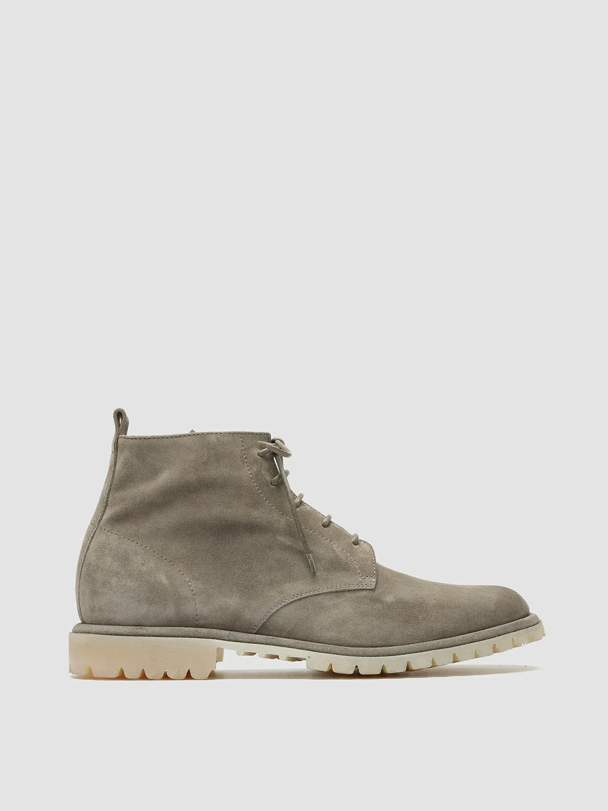SPECTACULAR 002 - Grey Suede Lace-Up Boots