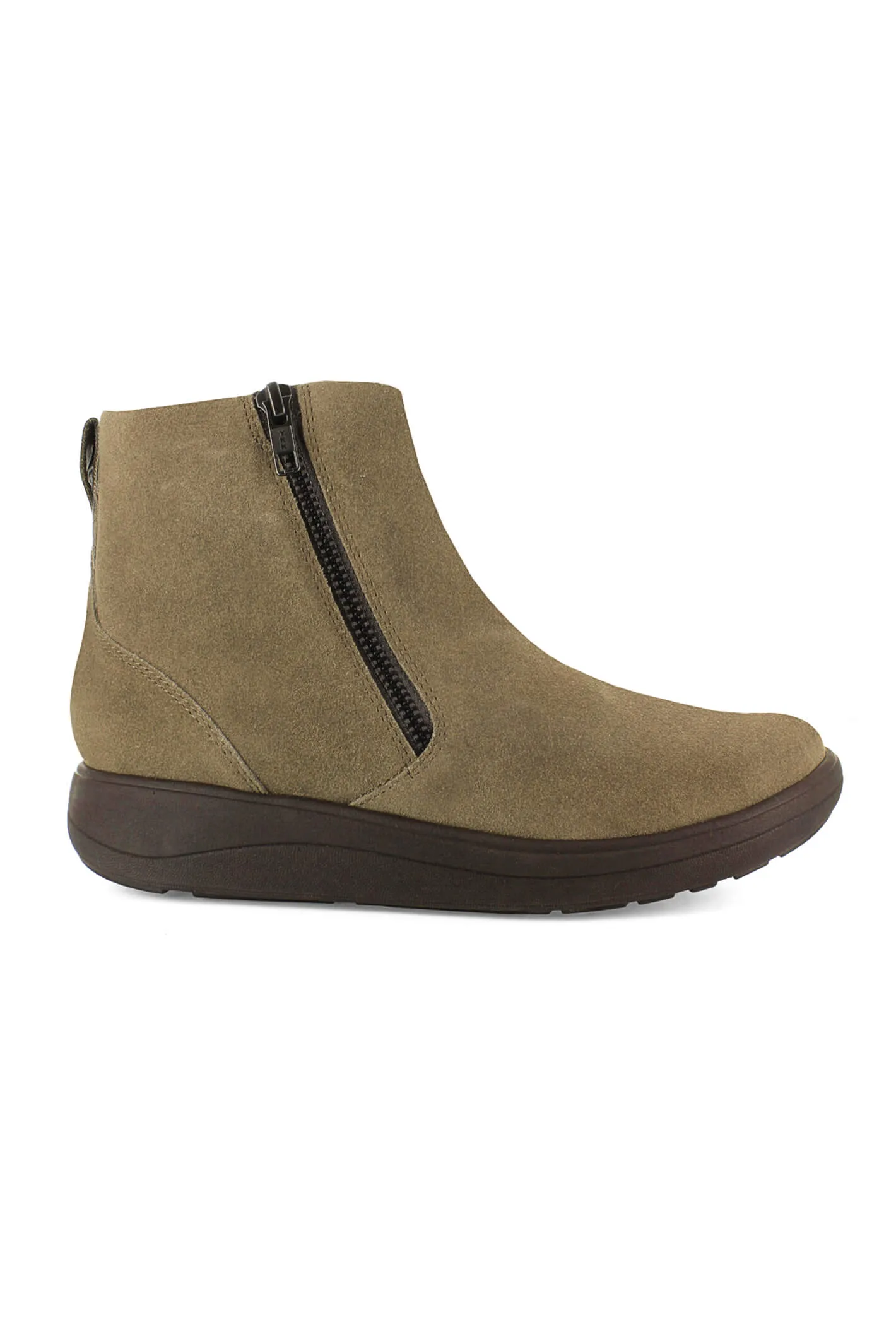 Strive Bamford II Boots Taupe Zip Up Leather
