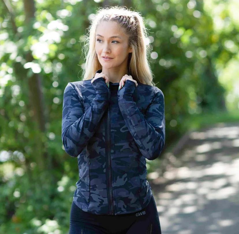 The Aarna Running Jacket in Camo