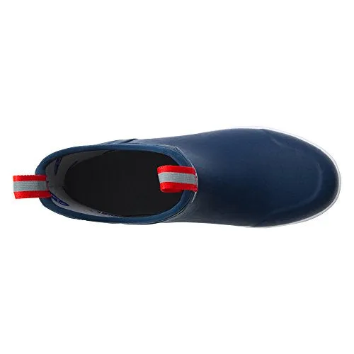 Xtratuf 22733-NVY-110 Performance Series 6" Men’s Full Rubber Ankle Deck Boots, Navy & Red (22733)